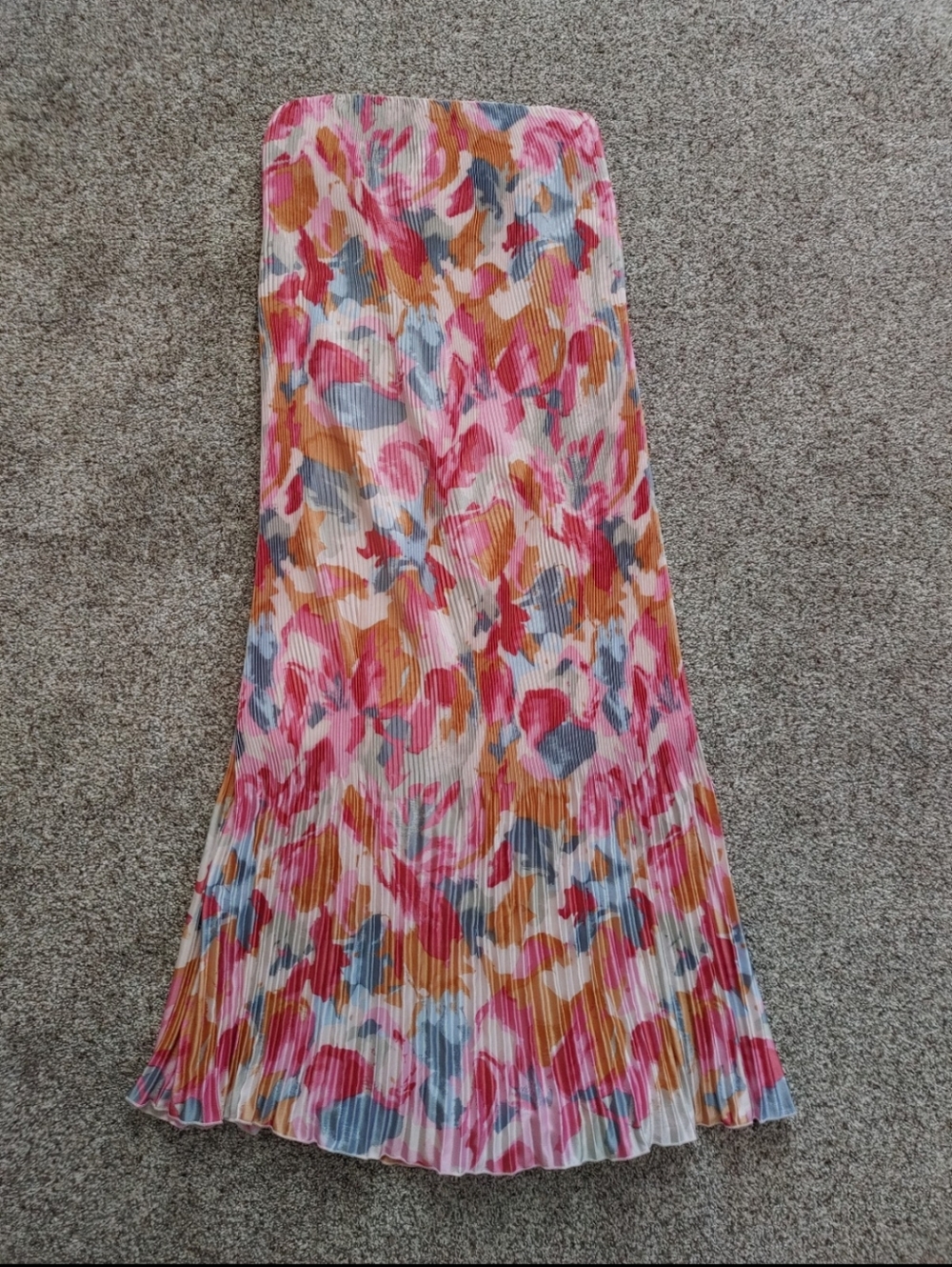 A&F multicolor pleated dress MT